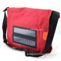 Twill cotton waterproof Solar charge messenger bag